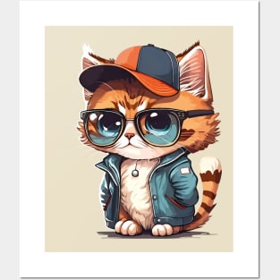 Cool Cat Style: Feline Urban Adventure Posters and Art